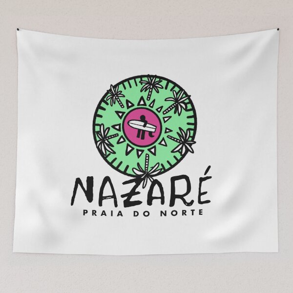 Item preview, Nazaré Praia do Norte – Hand Drawn Surf Mandala Illustration Inspired by Big Wave Culture designed and sold by Tropical Blood.