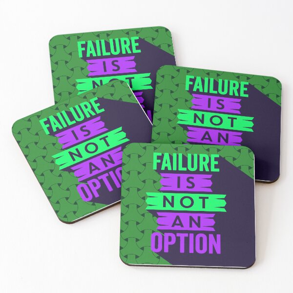 Item preview, Failure Is Not An Option | Unwavering Determination, High Stakes & Focus Quote designed and sold by Maltachi Designs.