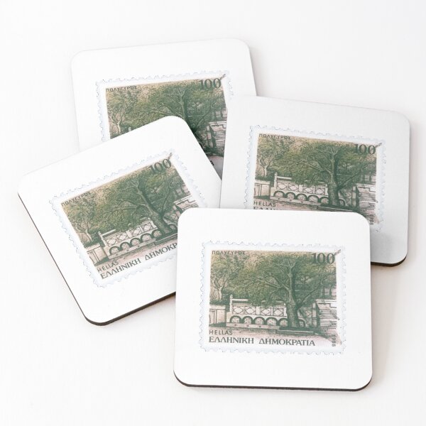 Item preview, Greek Tree Greece Vintage Postage Stamp designed and sold by red-amber65.