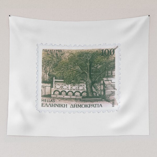 Item preview, Greek Tree Greece Vintage Postage Stamp designed and sold by red-amber65.