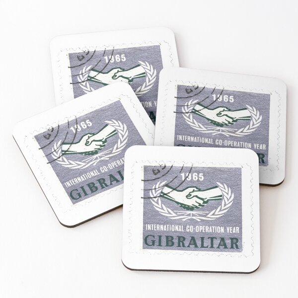 Item preview, Gibraltar 1965 Handshake Vintage Postage Stamp designed and sold by red-amber65.