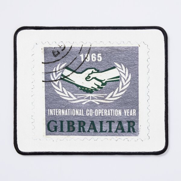 Item preview, Gibraltar 1965 Handshake Vintage Postage Stamp designed and sold by red-amber65.