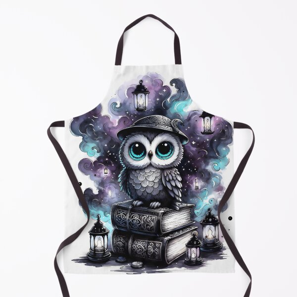 Item preview, Gothic Watercolor Owl Cute Explorer Fantasy Art designed and sold by RubisLeaf.