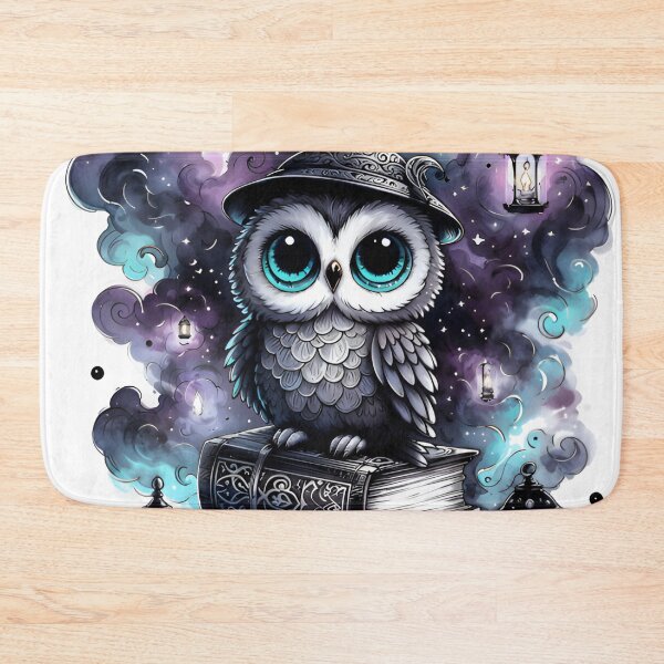 Item preview, Gothic Watercolor Owl Cute Explorer Fantasy Art designed and sold by RubisLeaf.