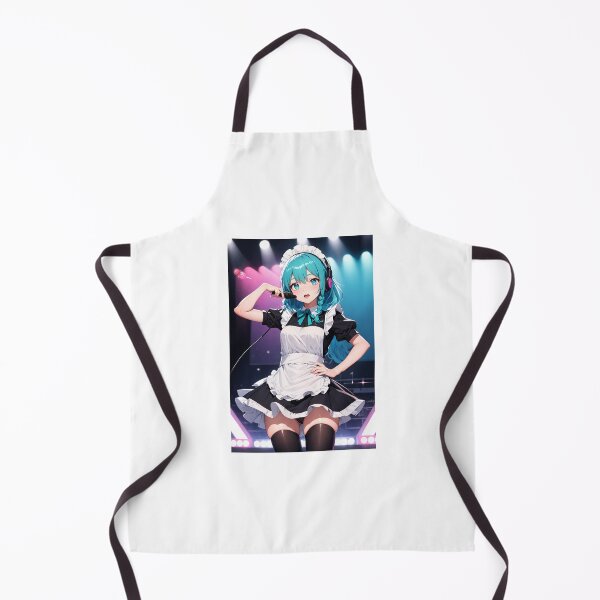 Item preview, Blue Hair Maid Idol - Singing Live Stage Performance Anime Art designed and sold by iloveanimechibi.