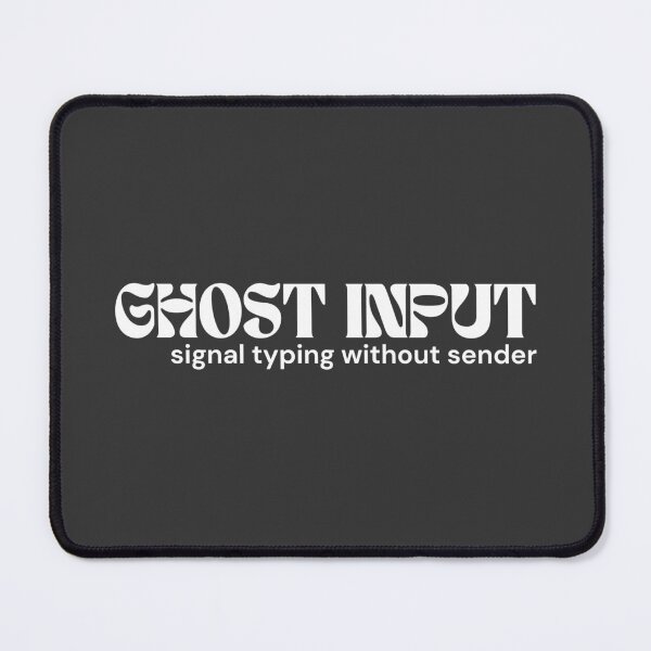 Item preview, GHOST INPUT (White Edition) – Signal Typing Without Sender | Minimalist Text | Digital Absurd Concept | RETL Style designed and sold by RETL.