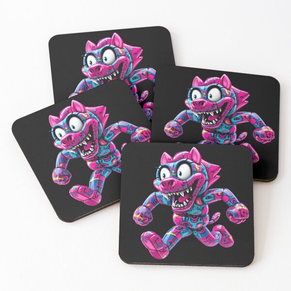 Item preview, Neon Graffiti Puzzle Balloon Wolf – Crazy Cartoon Street Art Character designed and sold by PLUSHIWORLDtm.