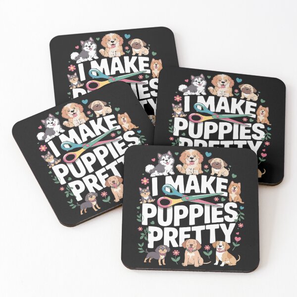 Item preview, I Make Puppies Pretty Dog Groomer Grooming Floral Dog  designed and sold by FadeOfThrone.