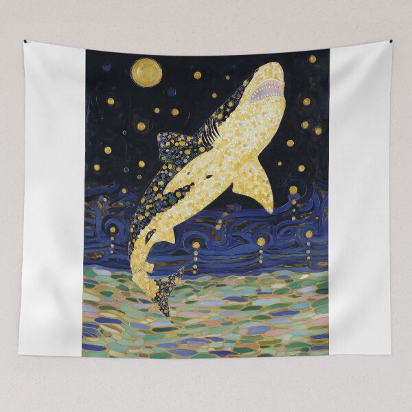 Item preview, Starry Night Shark designed and sold by lautir.