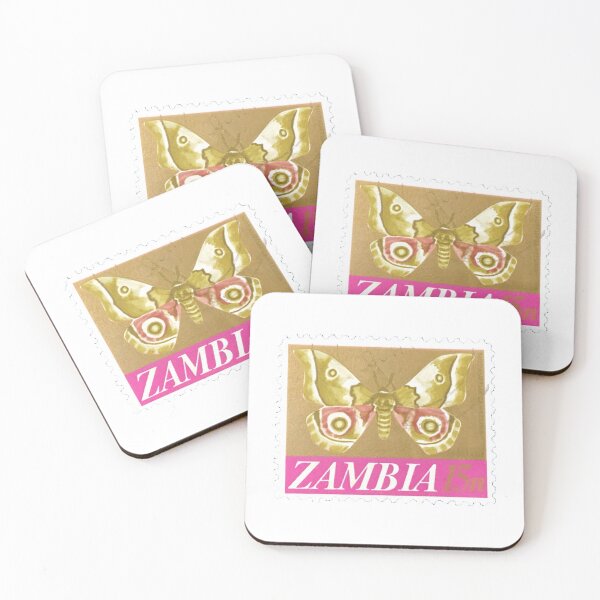 Item preview, Vintage Zambia Moth Postage Stamp designed and sold by red-amber65.