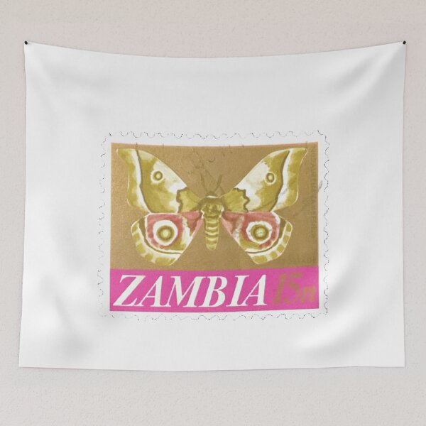 Item preview, Vintage Zambia Moth Postage Stamp designed and sold by red-amber65.