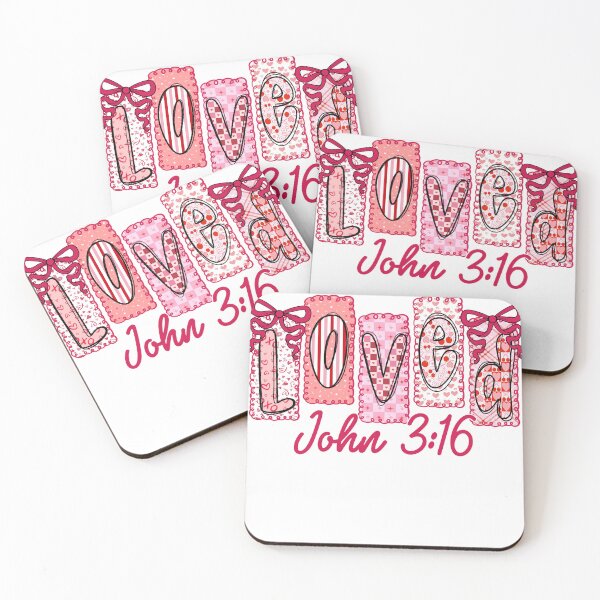 Item preview, Couquette Loved John 3:16, Funny Christine Valentine, Be mine, Couple designed and sold by vintagearttee.