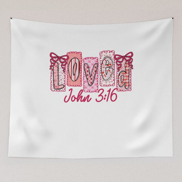 Item preview, Couquette Loved John 3:16, Funny Christine Valentine, Be mine, Couple designed and sold by vintagearttee.