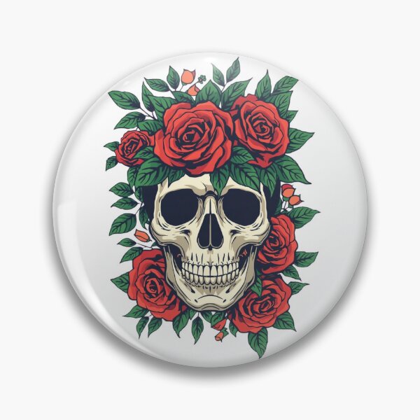 Item preview, Elegant Floral Skull Botanical Art Sticker designed and sold by KiValuate.