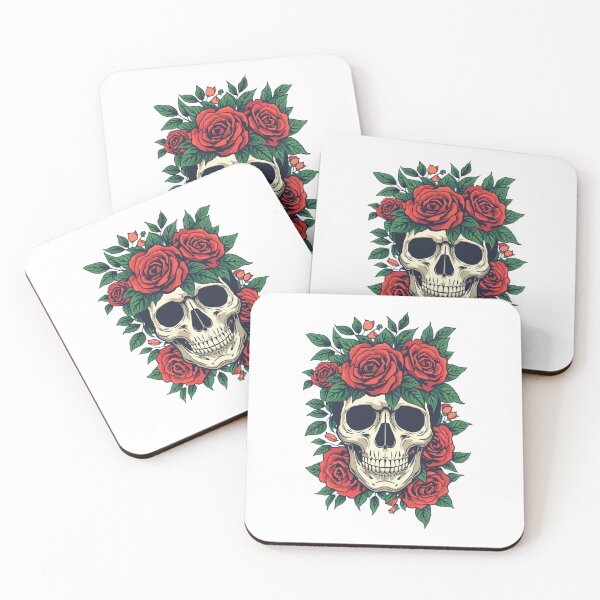 Item preview, Elegant Floral Skull Botanical Art Sticker designed and sold by KiValuate.