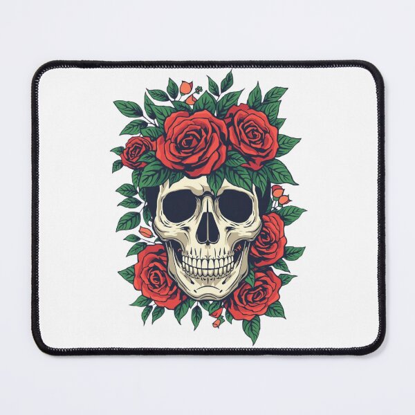 Item preview, Elegant Floral Skull Botanical Art Sticker designed and sold by KiValuate.