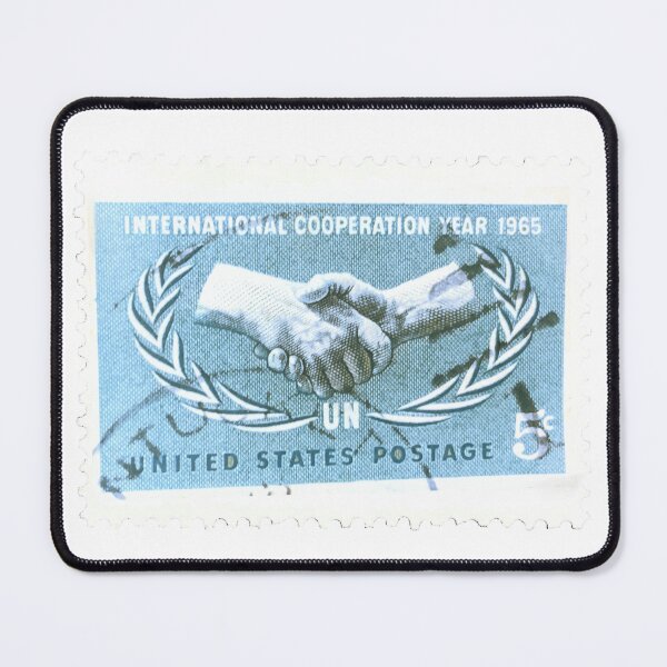 Item preview, USA 1965 Handshake Vintage Postage Stamp designed and sold by red-amber65.