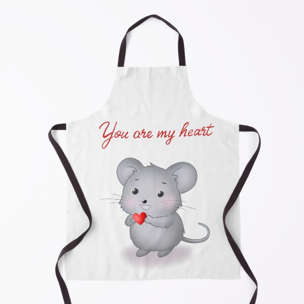Item preview, Cute Grey Mouse with Heart – Valentine’s Love designed and sold by LiudmylaMaika.
