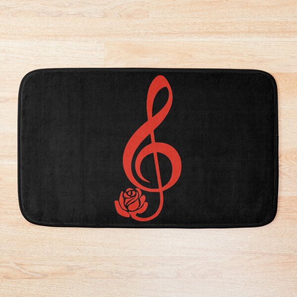 Item preview, Red flowering treble clef designed and sold by Lagueny.