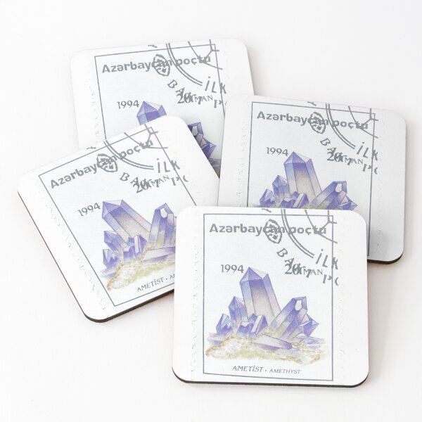 Item preview, Azerbaijan Ametist Vintage Postage Stamp designed and sold by red-amber65.