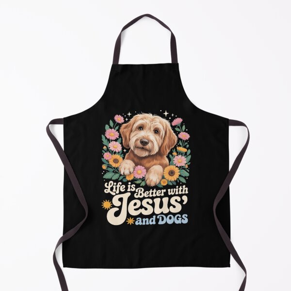 Item preview, Jesus Christian Floral Life Is Better With Jesus And Dogs designed and sold by FadeOfThrone.