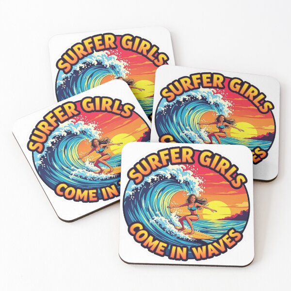 Item preview, Surfer Girls Come in Waves designed and sold by JackFreestone.