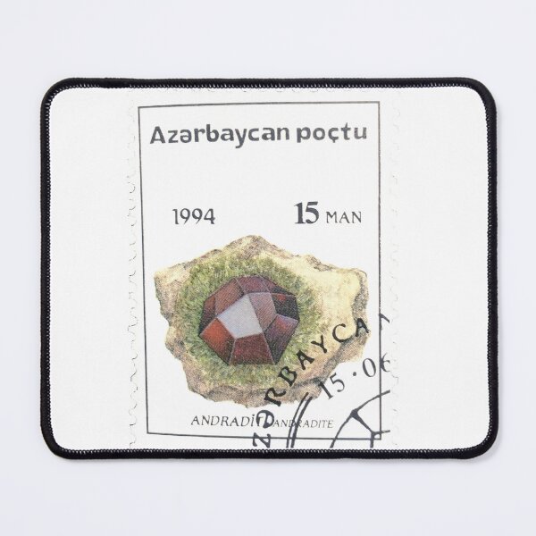 Item preview, Azerbaijan Andradite Vintage Postage Stamp designed and sold by red-amber65.