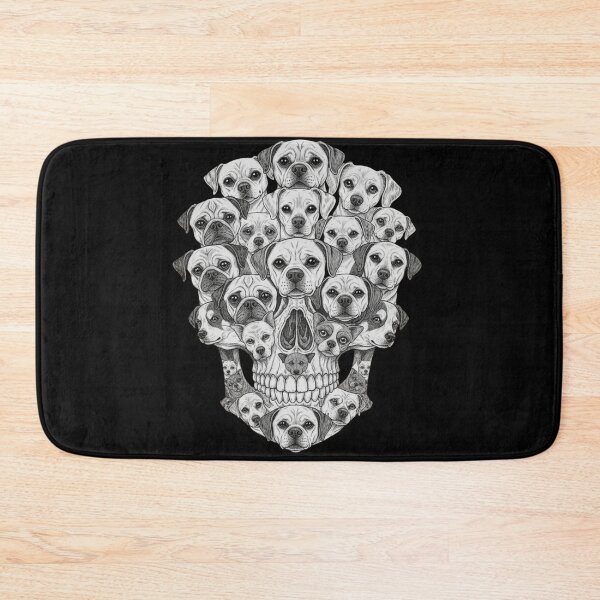 Item preview, Puppy Skull Illusion Art – Cute Dog Optical Illusion Skull Design designed and sold by YYoYY.