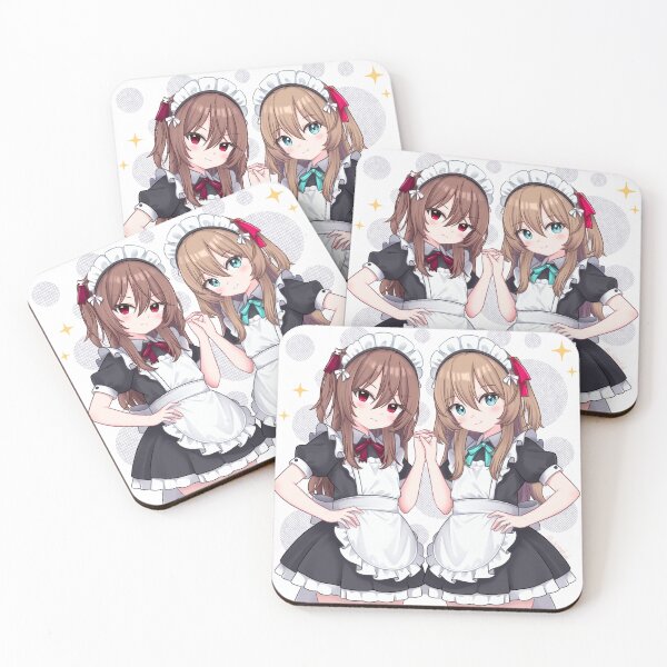 Item preview, Neuro Sama and Evil in maid outfits designed and sold by Kate27sun.