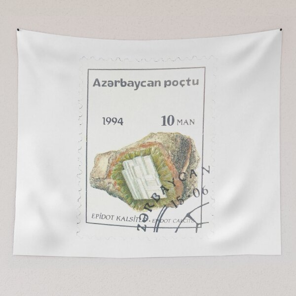 Item preview, Azerbaijan Calcite Vintage Postage Stamp designed and sold by red-amber65.