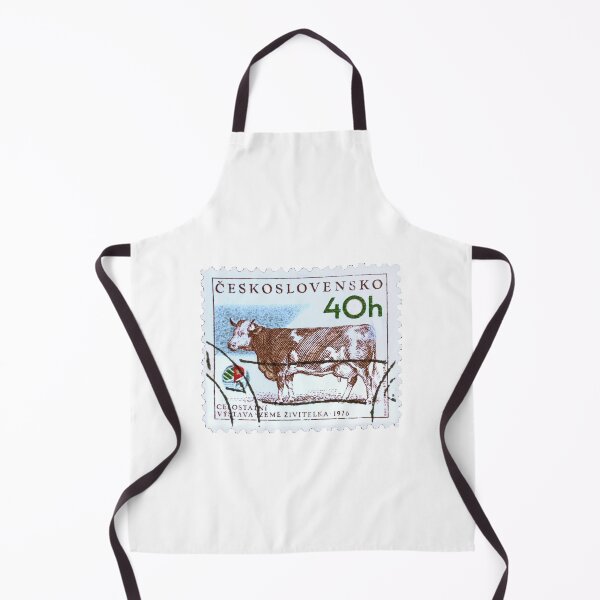 Item preview, Czech Republic Cow 40h Vintage Postage Stamp designed and sold by red-amber65.