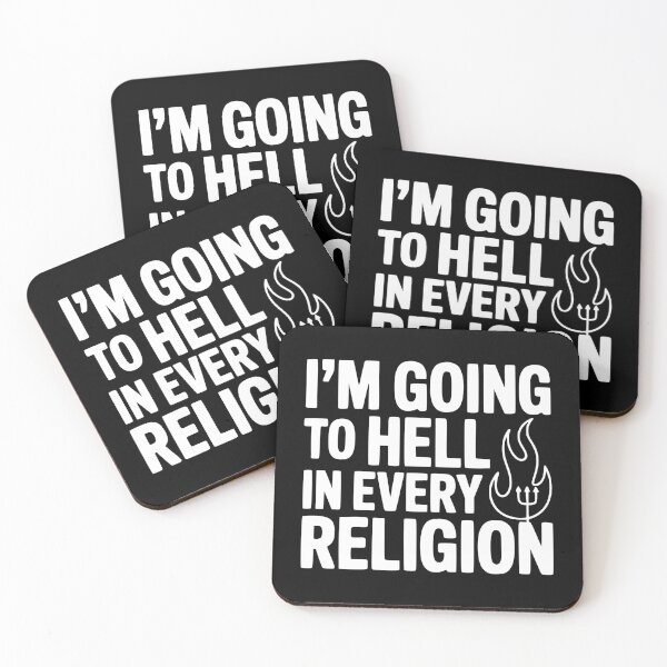 Item preview, I'm Going to Hell in Every Religion designed and sold by Frank Ring.