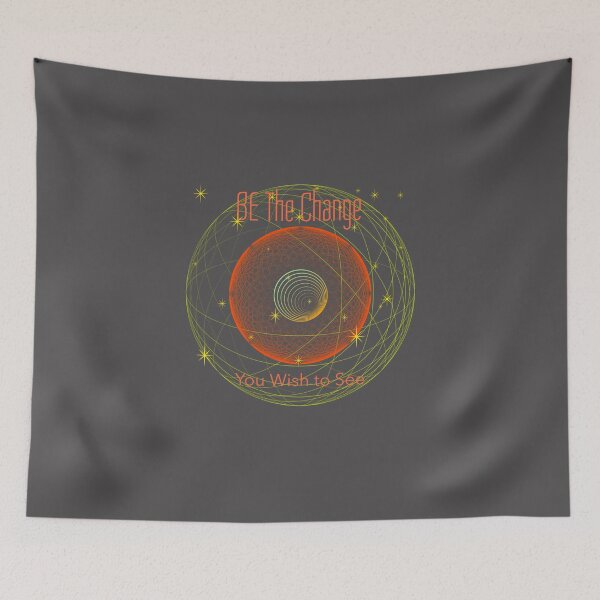 Item preview, Be the Change You Wish to See active lifestyle. designed and sold by "Vibe & Style Merch".