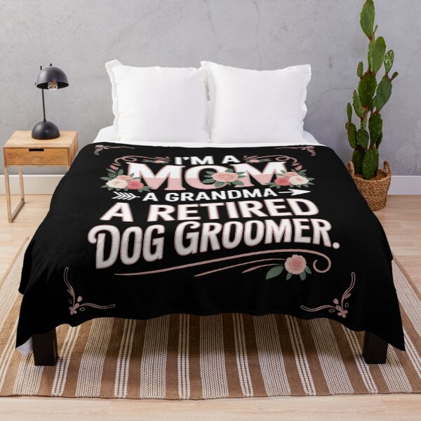 Item preview, I'm A Mom A Grandma And A Retired Dog Groomer Costume Floral designed and sold by FadeOfThrone.