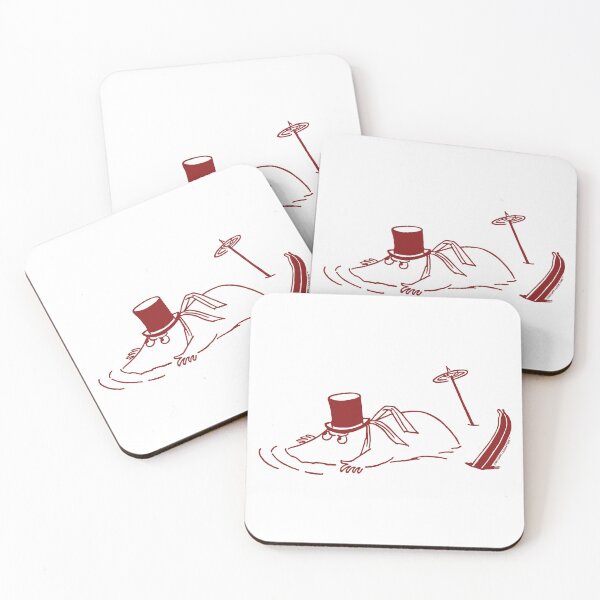 Item preview, Red Skiing Moominpappa Stuck In Snow Winter Games designed and sold by MoominStore.