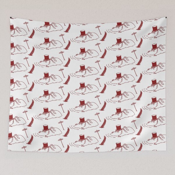 Item preview, Red Skiing Moominpappa Stuck In Snow Winter Games designed and sold by MoominStore.
