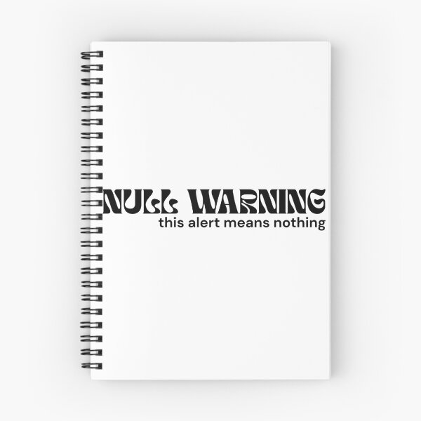 Item preview, NULL WARNING. This Alert Means Nothing. – Minimalist Text Design | Absurd Digital Message | RETL Style designed and sold by RETL.
