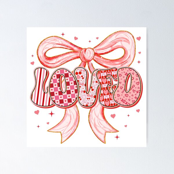 Item preview, Glitter Couquette Loved , Funny Valentine, Be mine, Cupid Love, Couple designed and sold by vintagearttee.
