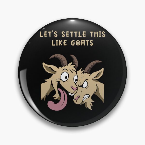 Item preview, Funny Goats Headbutting Settle This Like Goats designed and sold by ChunkByChunk.