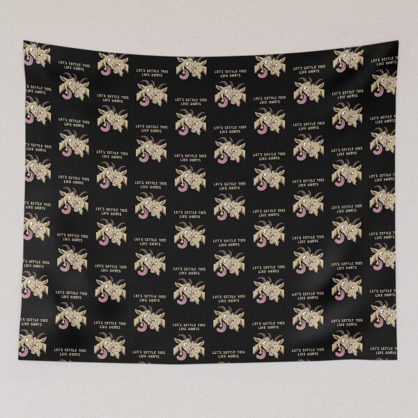 Item preview, Funny Goats Headbutting Settle This Like Goats designed and sold by ChunkByChunk.
