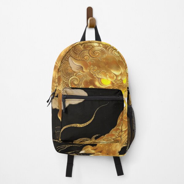 Item preview, Majestic Golden Guardian Lion Pouncing from Clouds designed and sold by zzz888.