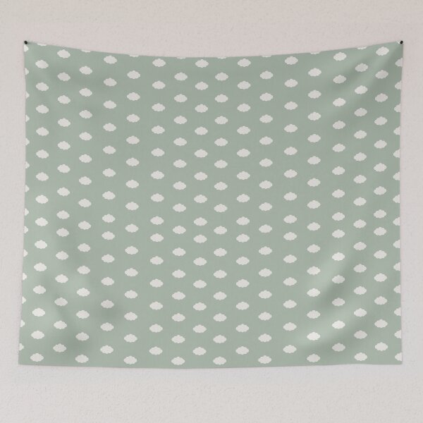 Item preview, Ivory Clouds on Light Green designed and sold by KSimpson838.