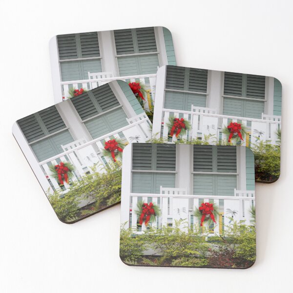 Item preview, Festive Porch with Red Bows designed and sold by Cynthia48.