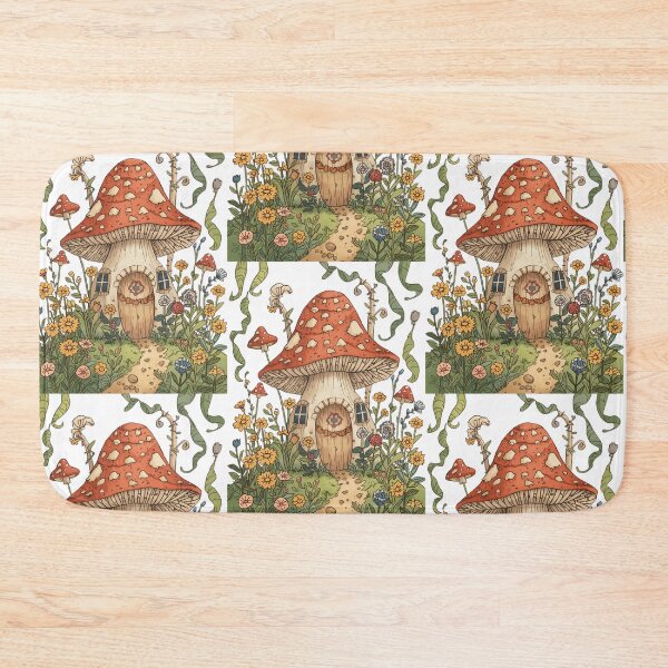 Item preview, Whimsical Mushroom House Cottagecore Fantasy Sticker designed and sold by KiValuate.