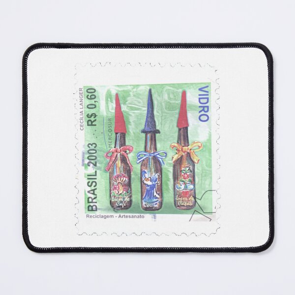 Item preview, Brasil Vidro Vintage Postage Stamp designed and sold by red-amber65.