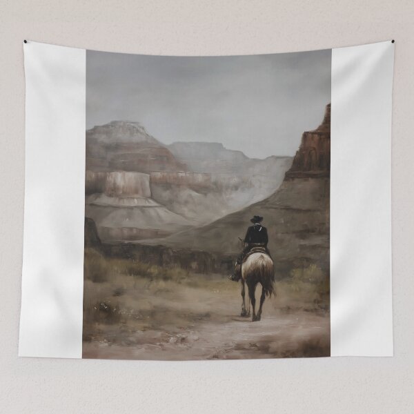 Item preview, Cowboy Riding Through Canyon designed and sold by lautir.