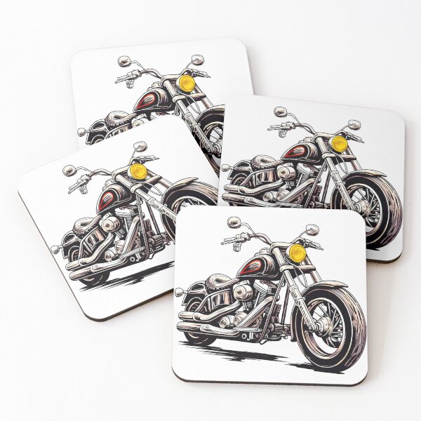 Item preview, Vintage Cruiser Motorcycle Illustration – Bold Retro Bike Art designed and sold by DesignArtist.ia.