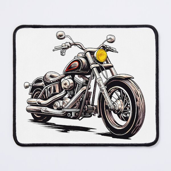 Item preview, Vintage Cruiser Motorcycle Illustration – Bold Retro Bike Art designed and sold by DesignArtist.ia.