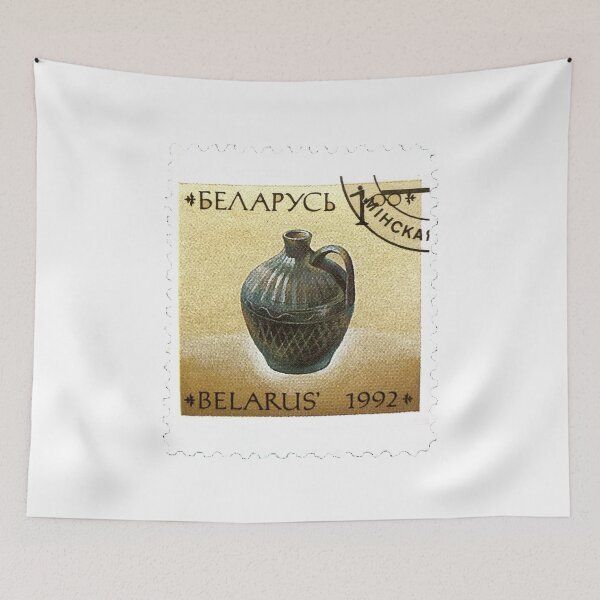 Item preview, Belarus Vase Vintage Postage Stamp designed and sold by red-amber65.