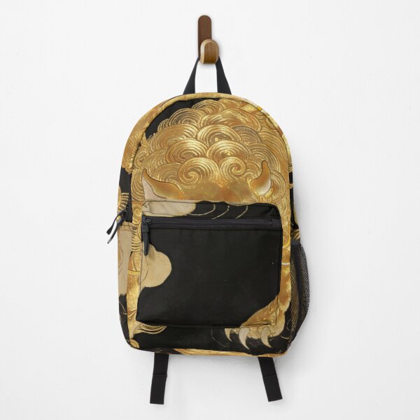 Item preview, Majestic Golden Guardian Lion Pouncing Among Clouds designed and sold by zzz888.